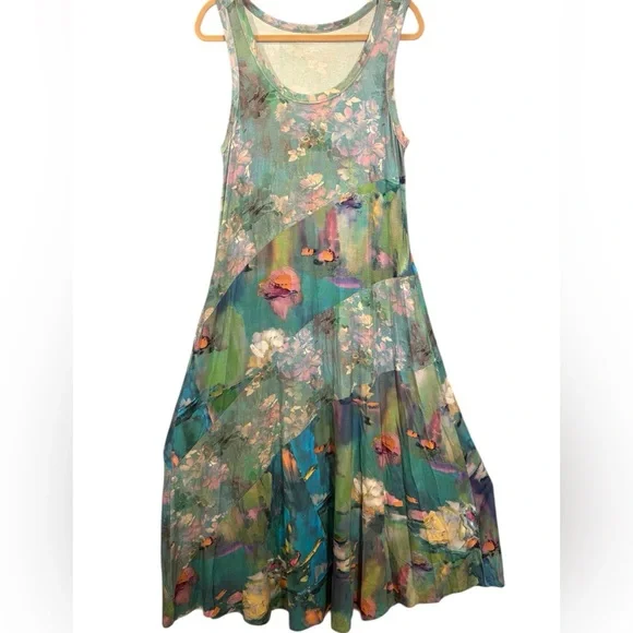 NWOT Soft Surroundings Santiago Lakeview Sleeveless Maxi Dress Women’s Medium - Picture 2 of 9